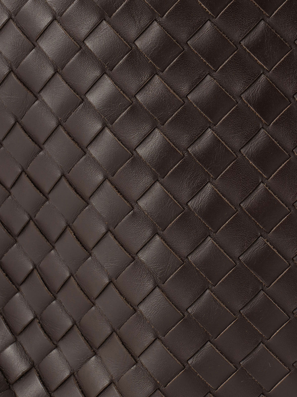 Brown Intrecciato Shoulder Bag