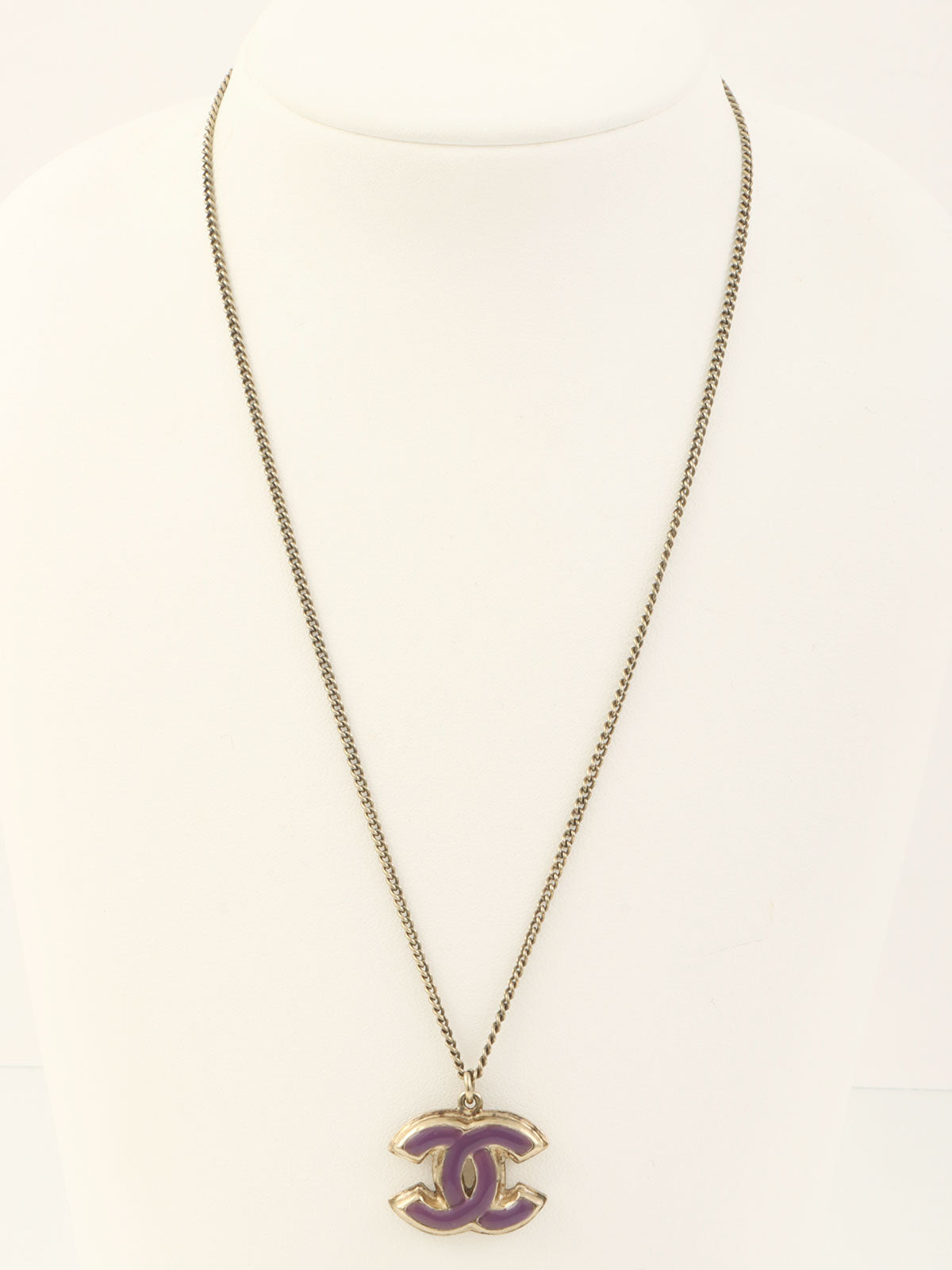 2008 CC Mark Necklace Gold/Purple