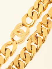 CCマークチェーンブレスレット ゴールド