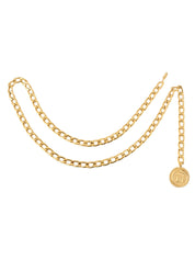 カンボンコインチャームチェーンベルト ゴールド