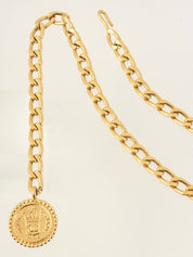 カンボンコインチャームチェーンベルト ゴールド