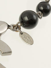 2009 Color Stone CC Mark Bracelet Silver/Black