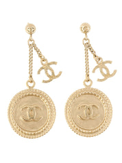 ラウンドCCマークスウィングピアス ゴールド