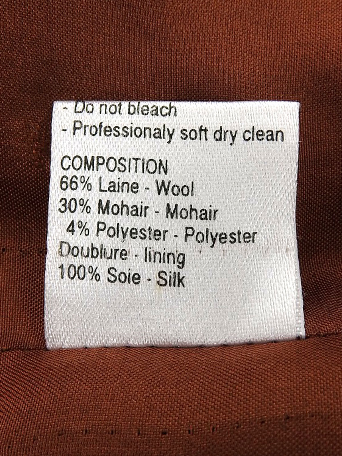 Brown Tweed CC Button Collarless Jacket