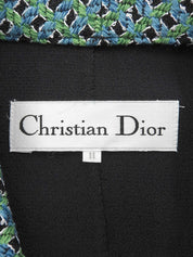 Design Pattern Jacket Black/Green
