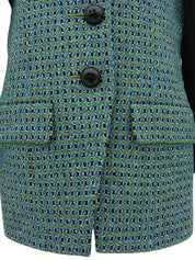 Design Pattern Jacket #11 Black/Green