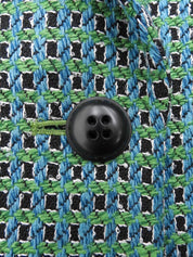 Design Pattern Jacket Black/Green