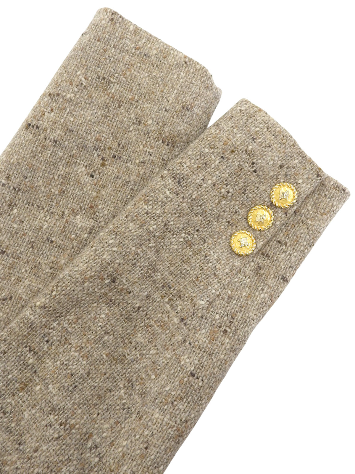 米色 Macadam Button Tweed 套装