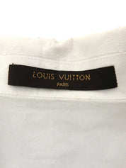 モノグラムパターン半袖シャツ ホワイト