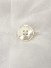 モノグラムパターンハーフスリーブシャツ　ホワイト