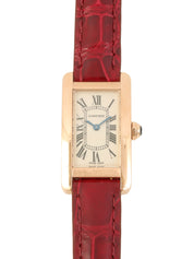 18KタンクアメリカンSM ピンクゴールド/ボルドー