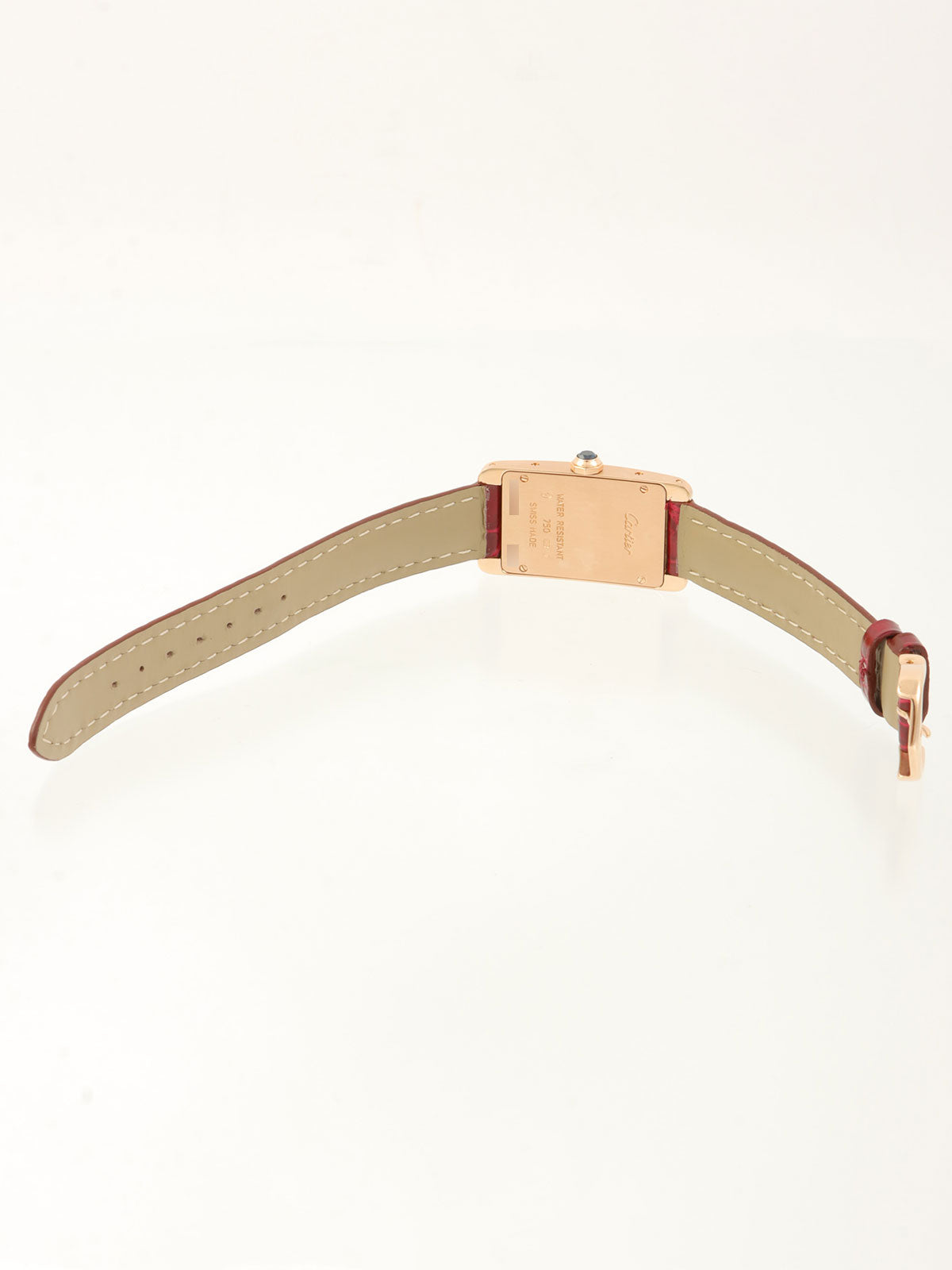 18KタンクアメリカンSM ピンクゴールド/ボルドー