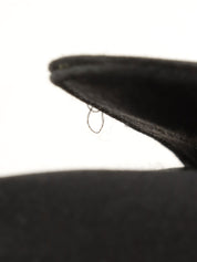 1997年頃製 シルクサテンカメリアステッチチェーンショルダーバッグ ブラック