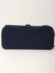 2013年頃 シルクサテンCCマークプレートチェーンショルダーバッグ ネイビー