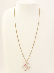 2004年製 ラインストーンCCマーククリアネックレス ゴールド/マルチカラー