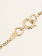 2004 Rhinestone CC Mark Clear Necklace in Gold/Multicolor