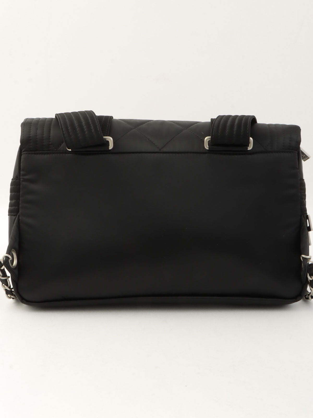 2005 Nylon Sport Line CC Turn Lock Chain Backpack in Black