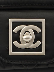 2005 Nylon Sport Line CC Turn Lock Chain Backpack in Black