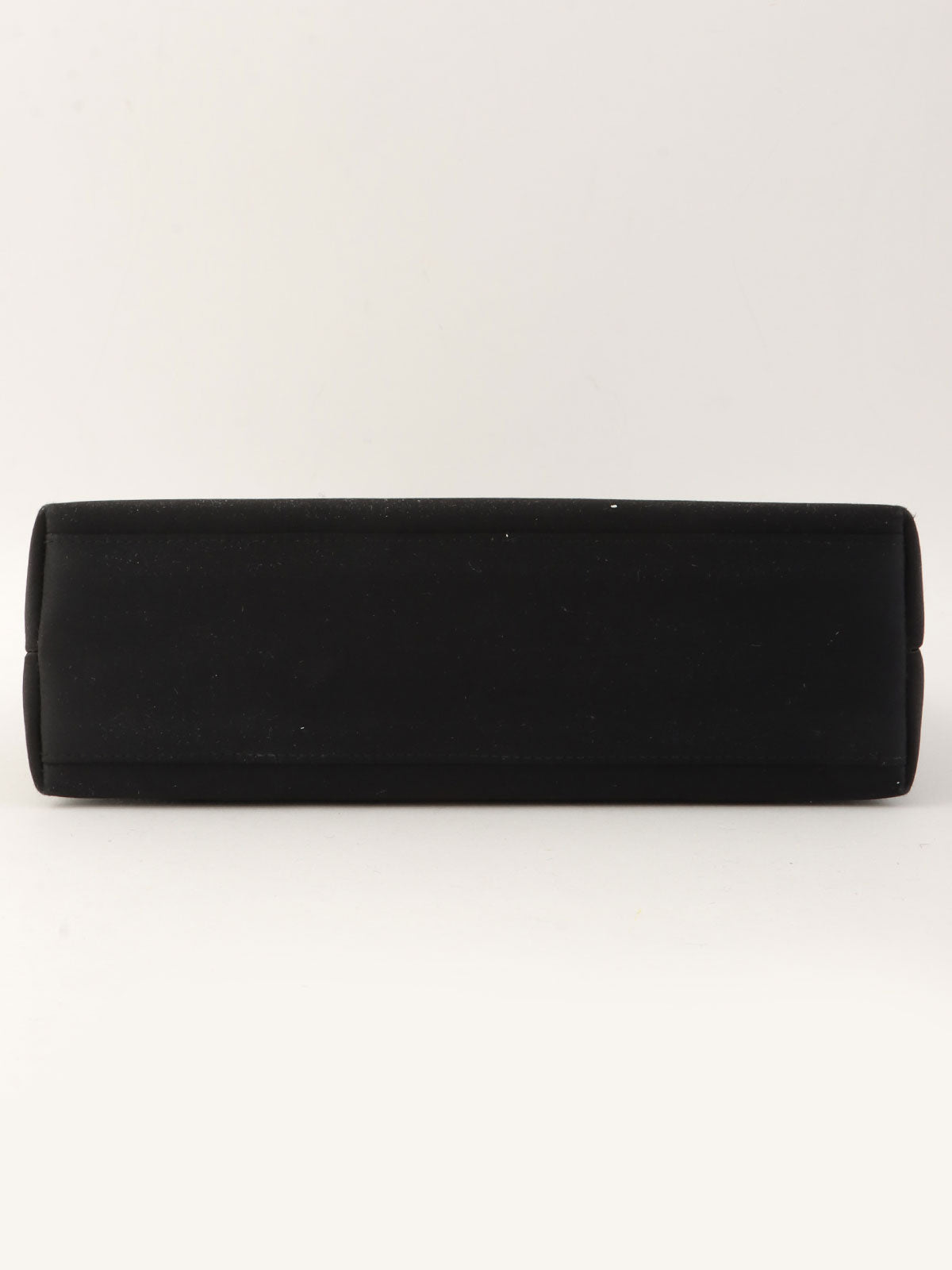 1998 Silk Satin CC Turnlock Handbag in Black