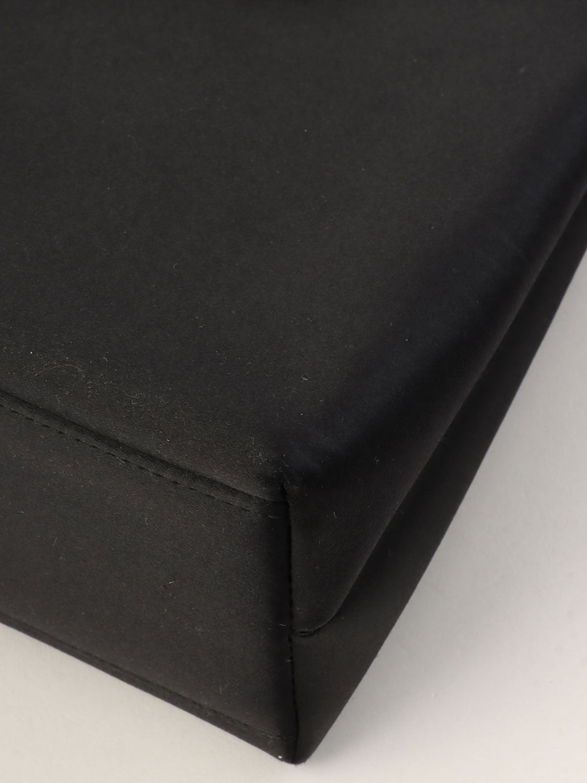 1998 Silk Satin CC Turnlock Handbag in Black