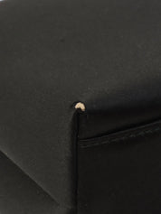 1995 Silk Satin CC Turn Lock Chain Shoulder Bag Mini Black