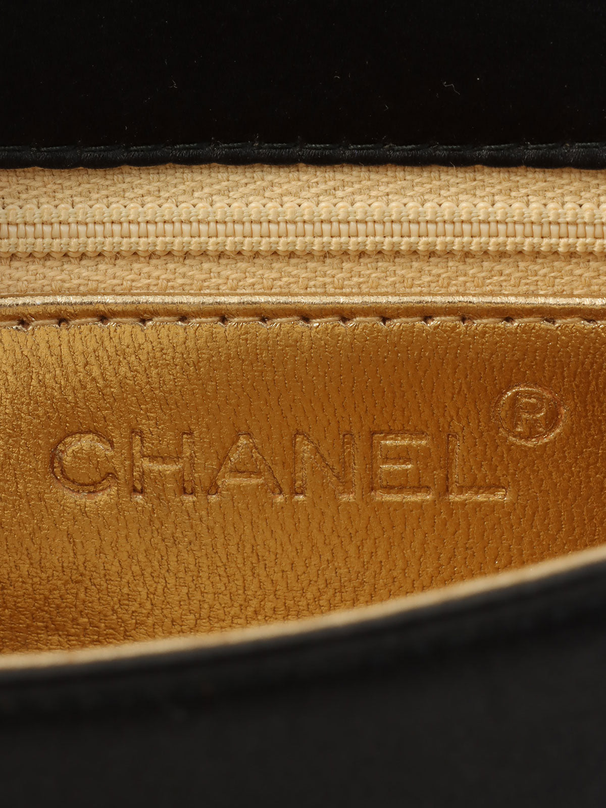 1995年頃製 シルクサテンCCターンロックチェーンショルダーバッグミニ ブラック