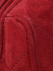 1992年頃製 CCマークステッチフリンジビジューチェーンショルダーバッグ レッド