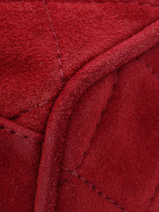 1992年頃製 CCマークステッチフリンジビジューチェーンショルダーバッグ レッド