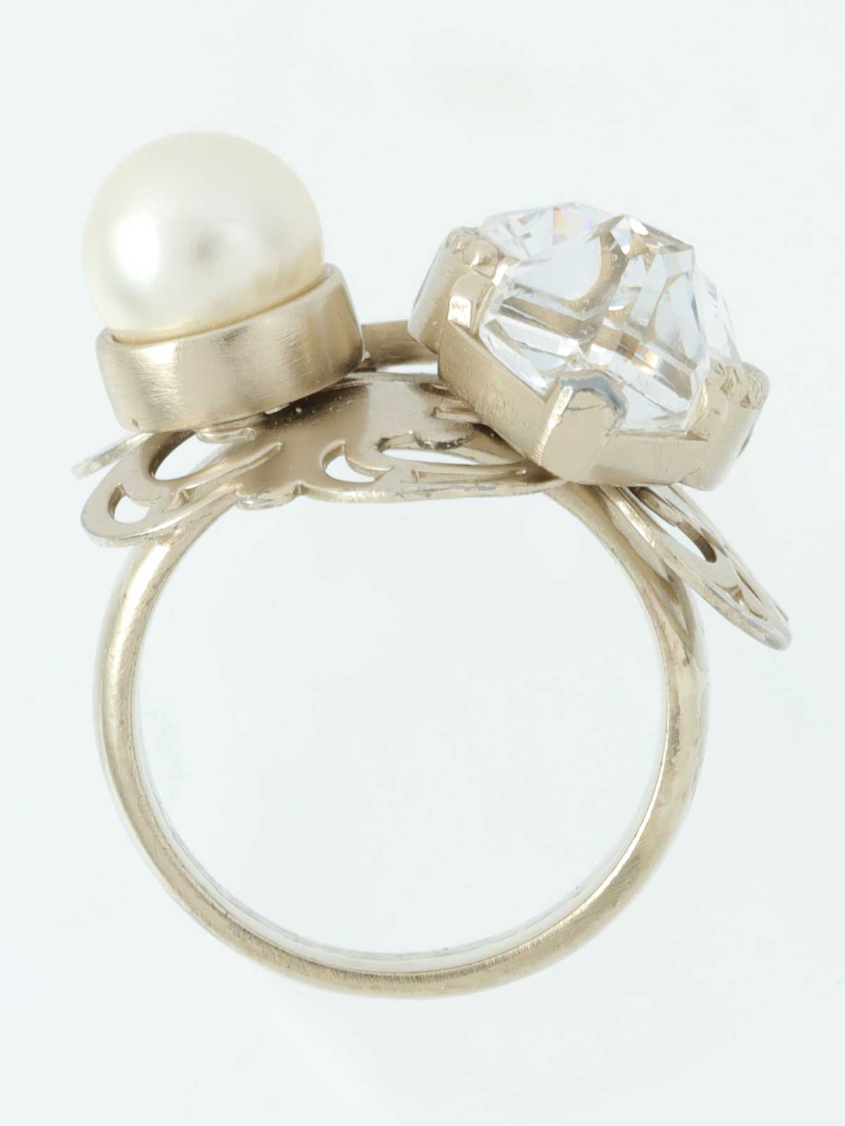 2006年製　パールストーンCCマークリング　ゴールド/ホワイト