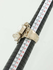 2006年製　パールストーンCCマークリング　ゴールド/ホワイト