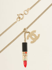 2004年製 CCマークリップモチーフネックレス ゴールド/ブラック