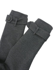 ウールロゴボタントレンチコート グレー