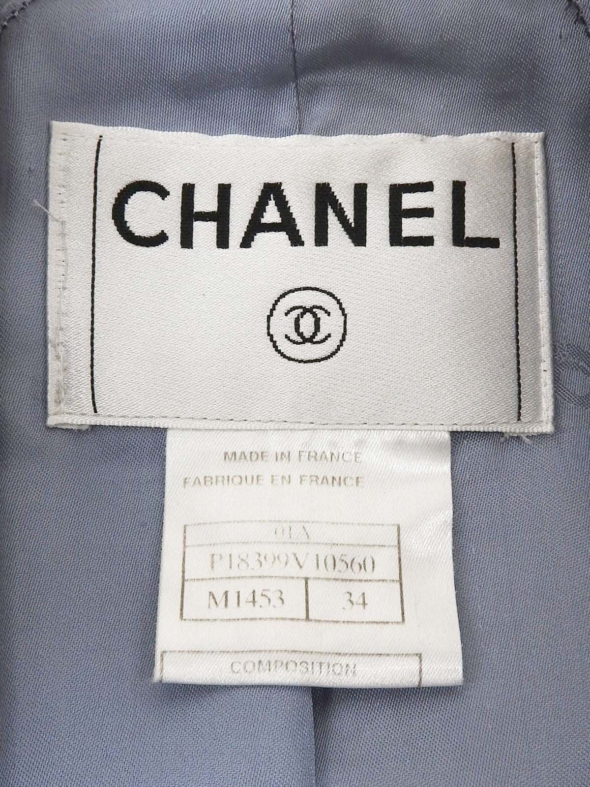 2001年製 カシミアCCマークボタンコート アイスブルー/マルチ