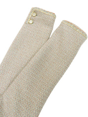 2001年製 カシミアCCマークボタンコート アイスブルー/マルチ