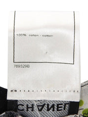 2007年製 アニマルパターンノースリーブトップス ブラック/ホワイト/マルチ