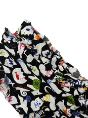 2007年製 アニマルパターンノースリーブトップス ブラック/ホワイト/マルチ