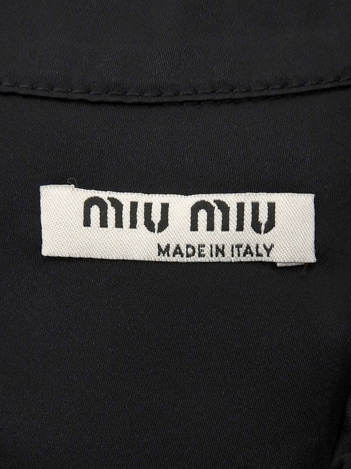 デニムロゴノースリーブシャツ インディゴ/ブラック