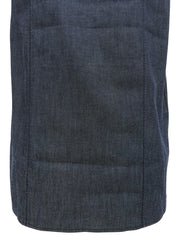 デニムロゴノースリーブシャツ インディゴ/ブラック