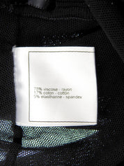 2007年製 バイカラーロゴボタンフリルワンピース ブラック/ホワイト