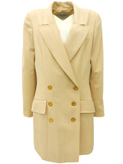 1997年製 ウールロゴボタンジャケット ベージュ