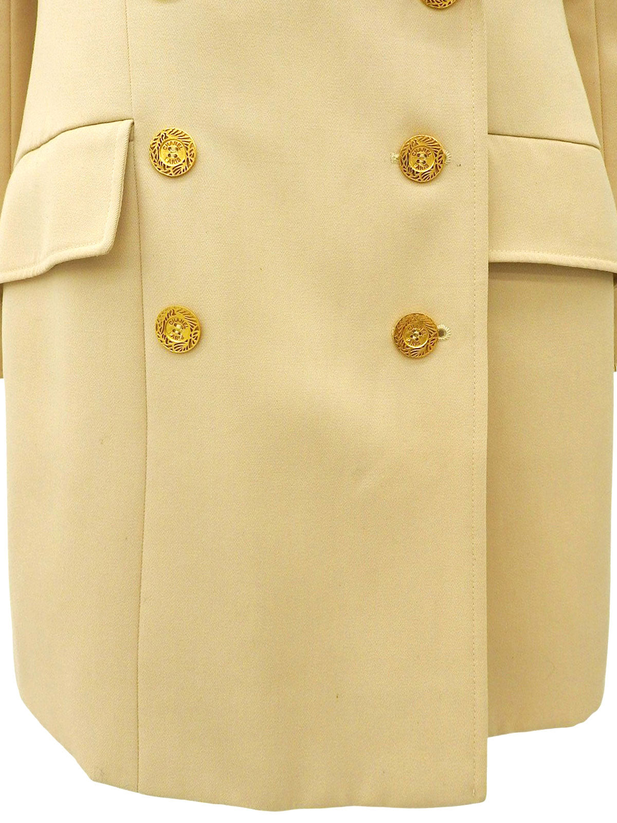 1997年製 ウールロゴボタンジャケット ベージュ