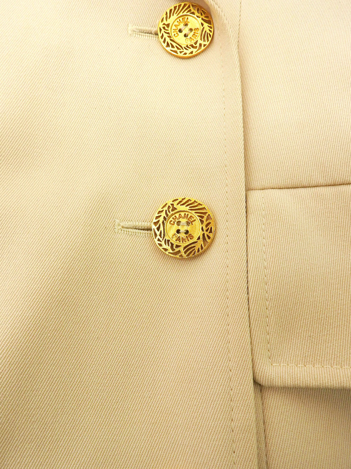 1997年製 ウールロゴボタンジャケット ベージュ