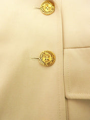 1997年製 ウールロゴボタンジャケット ベージュ