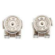 CACHED'OR Ash Pierced Earrings Silver/Ivory