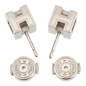 CACHED'OR Ash Pierced Earrings Silver/Ivory