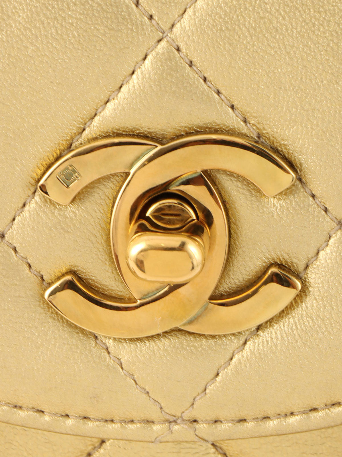 1992 Double CC Turnlock Backpack Mini Gold