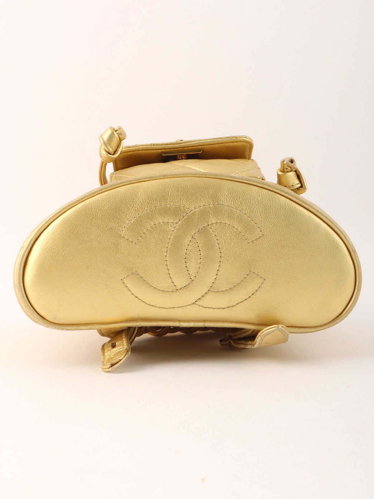 1992 Double CC Turnlock Backpack Mini Gold