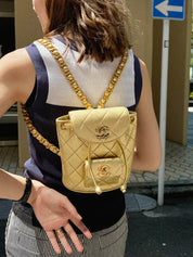 1992 Double CC Turnlock Backpack Mini Gold