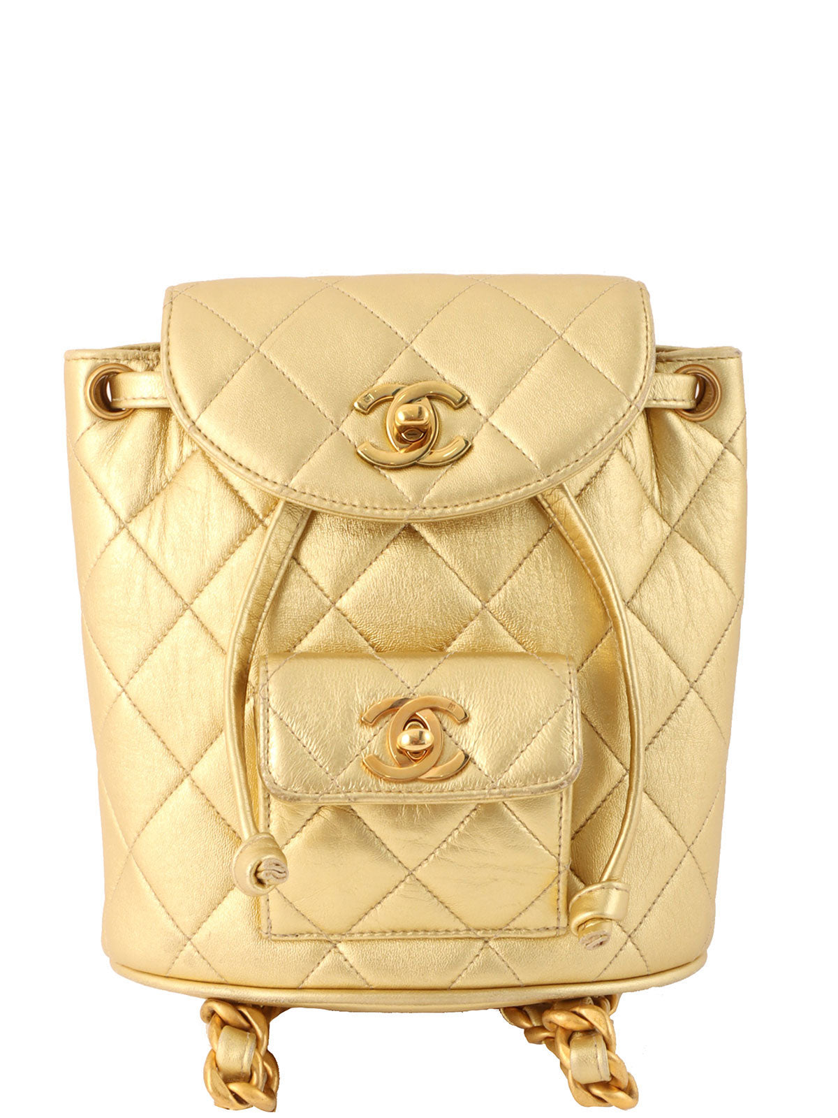 1992 Double CC Turnlock Backpack Mini Gold