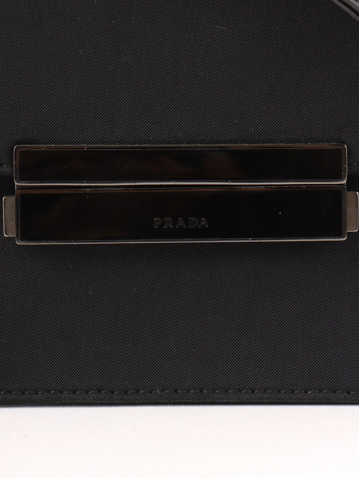 尼龙标志标牌肩背包 黑色